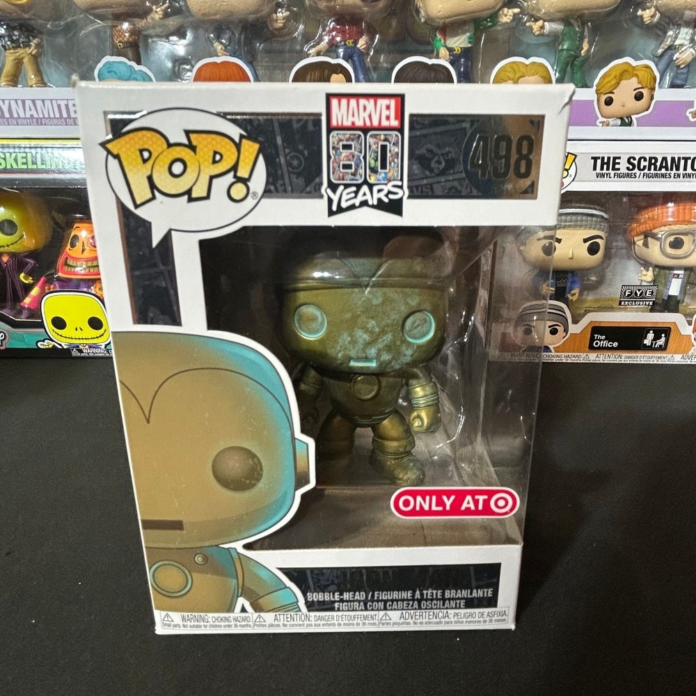 Funko Pop Marvel 80 Years Iron Man 498 Target Exclusive Patina Vinyl Figure